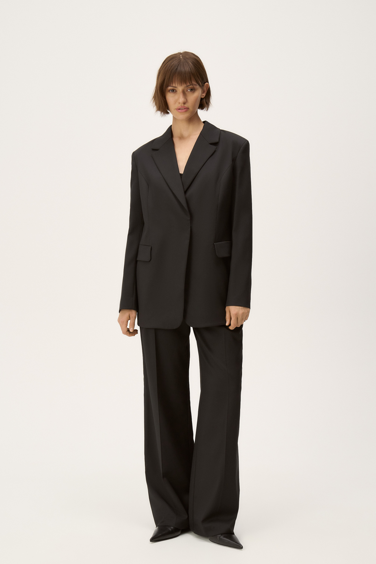 Брюки прямые Iman , черный, арт. FR24SS1PN03FLW120BL купить в интернет-магазине Брюки прямые Iman , черный, арт. FR24SS1PN03FLW120BL купить в интернет-магазине