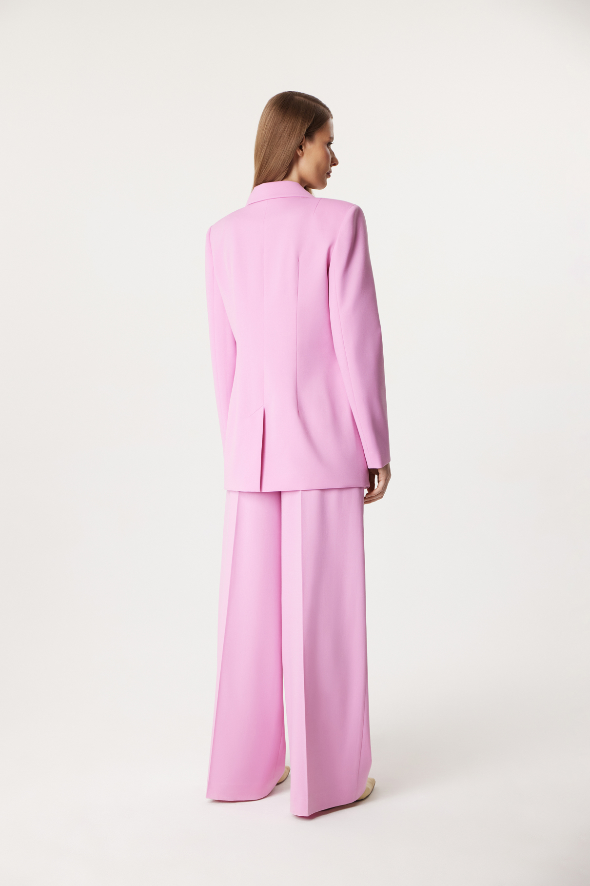 Жакет двубортный Iman , розовый, арт. FR24SS1JC40PCW120PN купить в интернет-магазине Жакет двубортный Iman , розовый, арт. FR24SS1JC40PCW120PN купить в интернет-магазине