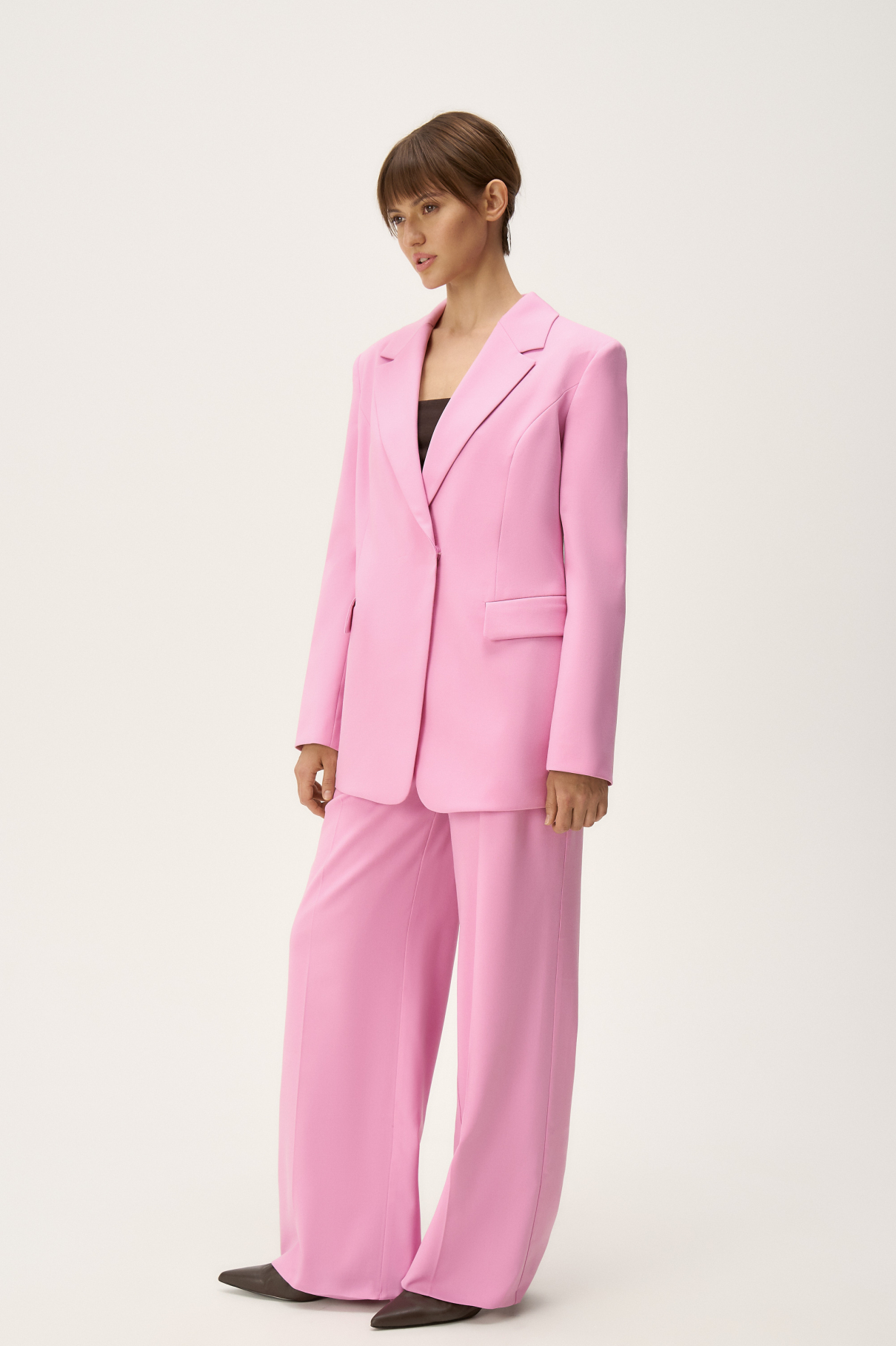 Жакет двубортный Iman , розовый, арт. FR24SS1JC40PCW120PN купить в интернет-магазине Жакет двубортный Iman , розовый, арт. FR24SS1JC40PCW120PN купить в интернет-магазине