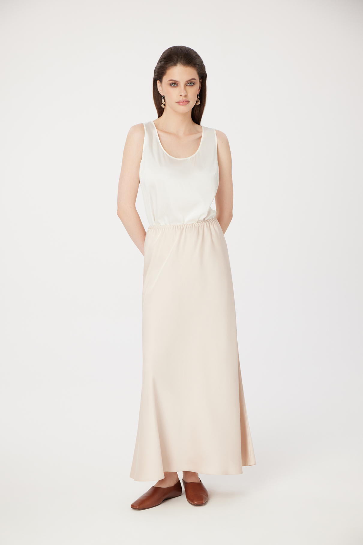 Юбка Nora , бежевый, арт. FR24SS1SK020W530BG купить в интернет-магазине Юбка Nora , бежевый, арт. FR24SS1SK020W530BG купить в интернет-магазине