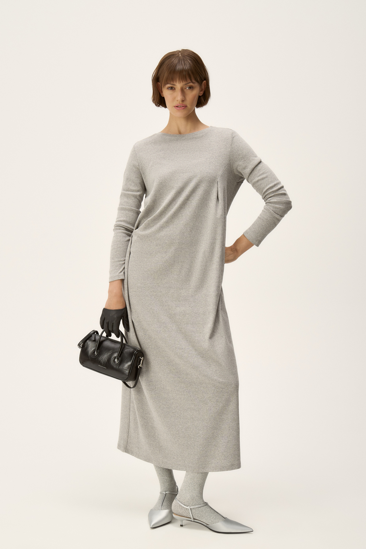 Платье трикотажное Azza , серый, арт. FR24SS4DR420K500GR купить в интернет-магазине Платье трикотажное Azza , серый, арт. FR24SS4DR420K500GR купить в интернет-магазине