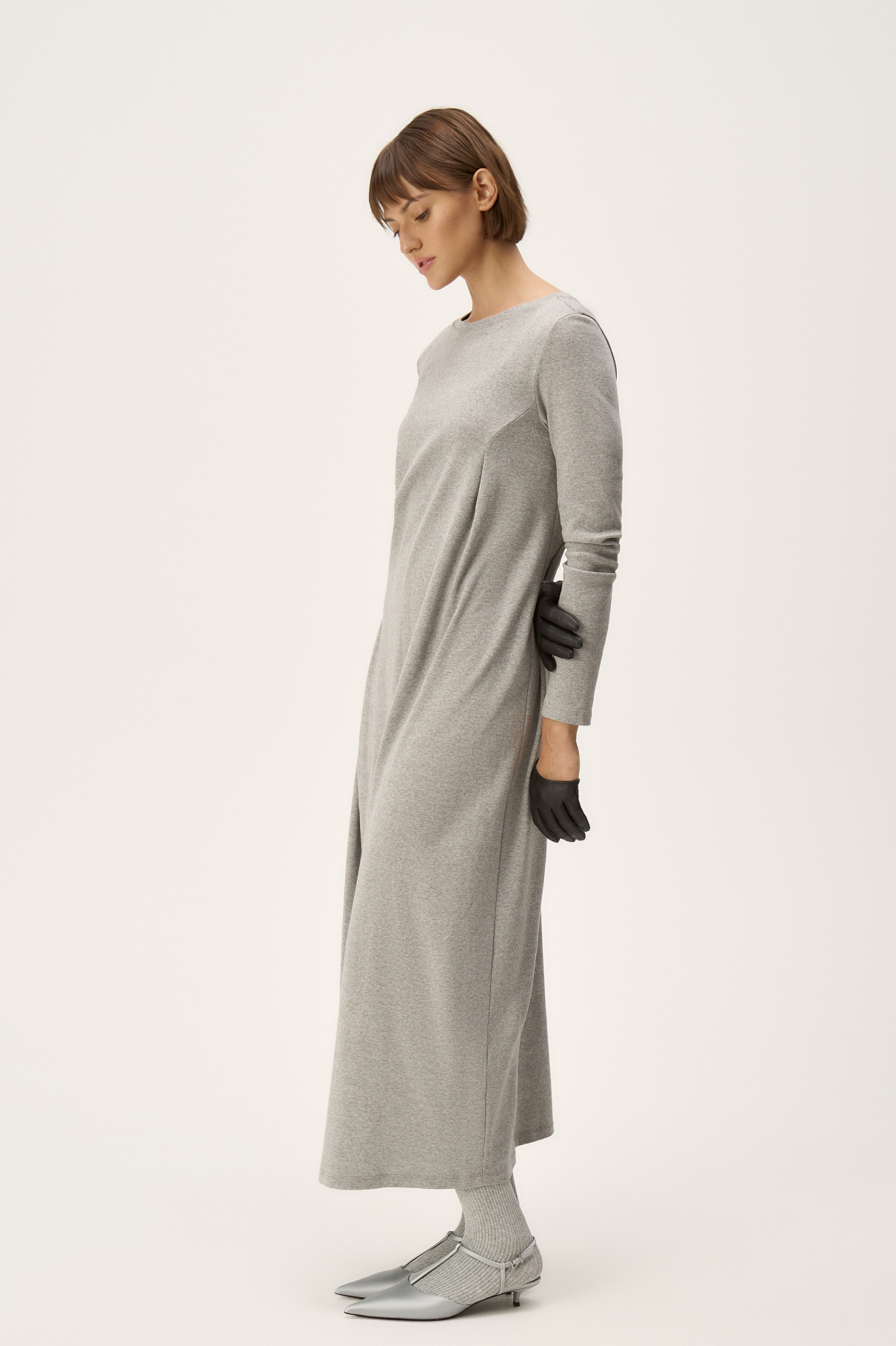 Платье трикотажное Azza , серый, арт. FR24SS4DR420K500GR купить в интернет-магазине Платье трикотажное Azza , серый, арт. FR24SS4DR420K500GR купить в интернет-магазине