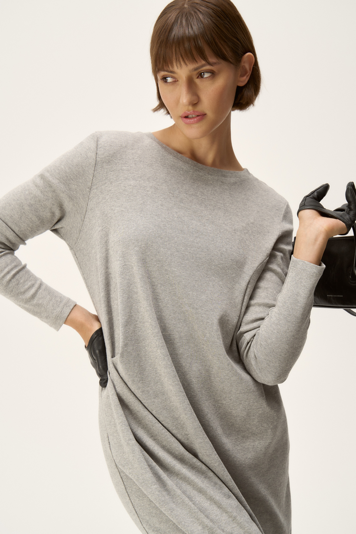 Платье трикотажное Azza , серый, арт. FR24SS4DR420K500GR купить в интернет-магазине Платье трикотажное Azza , серый, арт. FR24SS4DR420K500GR купить в интернет-магазине