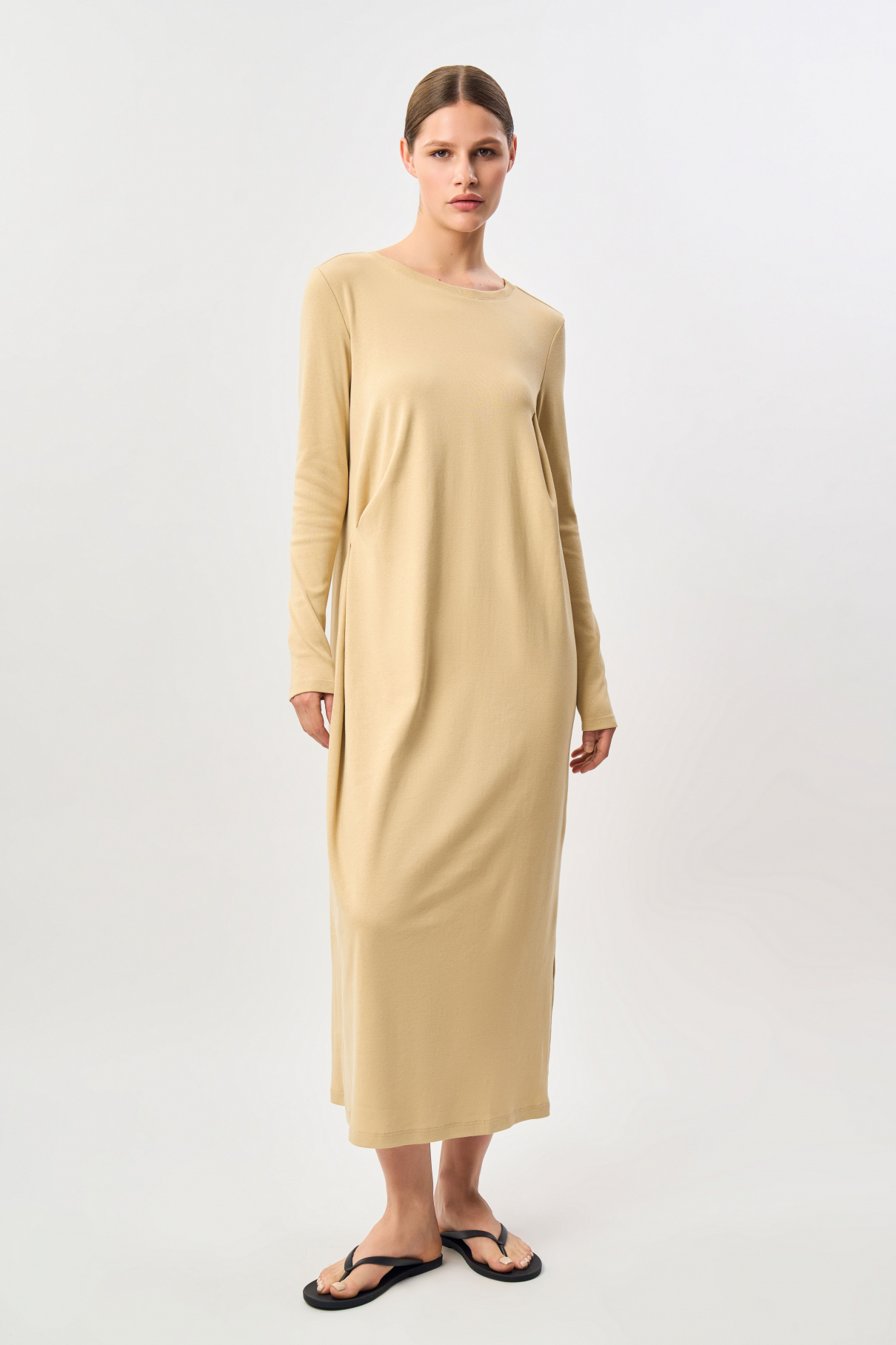 Платье трикотажное Azza , молочно-бежевый, арт. FR24SS4DR420K500MBG купить в интернет-магазине Платье трикотажное Azza , молочно-бежевый, арт. FR24SS4DR420K500MBG купить в интернет-магазине