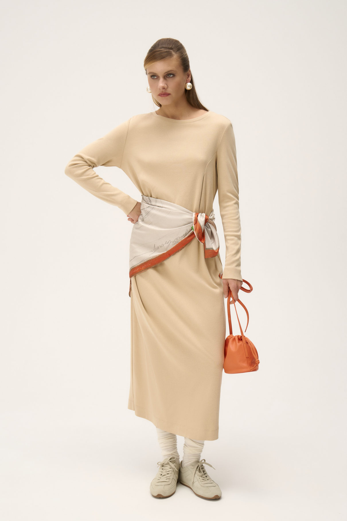 Платье трикотажное Azza , молочно-бежевый, арт. FR24SS4DR420K500MBG купить в интернет-магазине Платье трикотажное Azza , молочно-бежевый, арт. FR24SS4DR420K500MBG купить в интернет-магазине