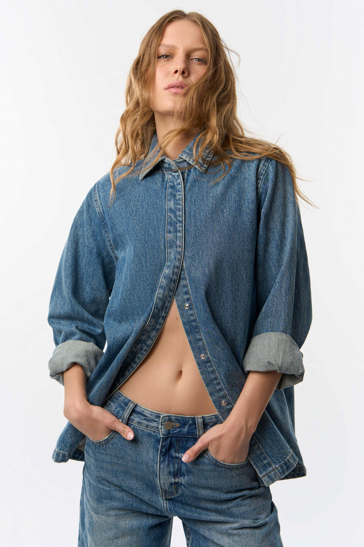 Рубашка Edith , синий, арт. FR24FW2SH400W310MB купить в интернет-магазине Рубашка Edith , синий, арт. FR24FW2SH400W310MB купить в интернет-магазине