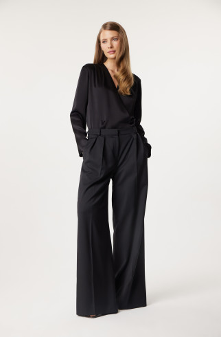 Брюки прямые Iman , Черный, арт. FR24SS1PN03FLW120BL купить в интернет-магазине