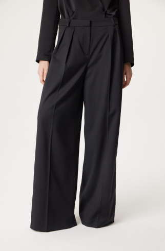 Брюки прямые Iman , Черный, арт. FR24SS1PN03FLW120BL купить в интернет-магазине