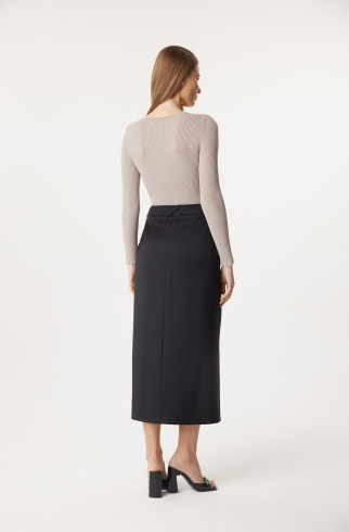 Юбка миди Ayla , Черный, арт. FR24SS1SK02PCW120BL купить в интернет-магазине