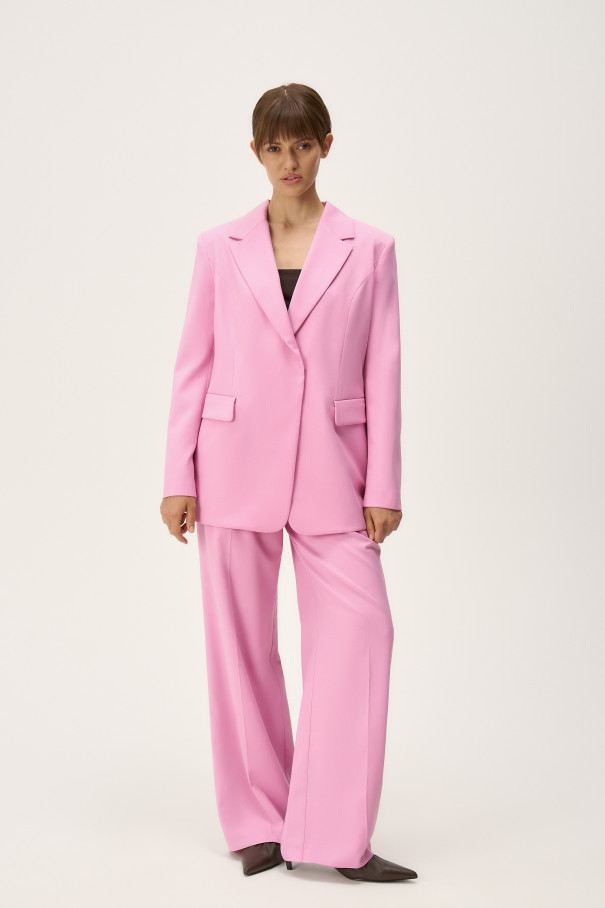 Жакет двубортный Iman , розовый, арт. FR24SS1JC40PCW120PN купить в интернет-магазине