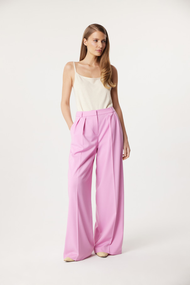 Брюки прямые Iman , розовый, арт. FR24SS1PN03FLW120PN купить в интернет-магазине