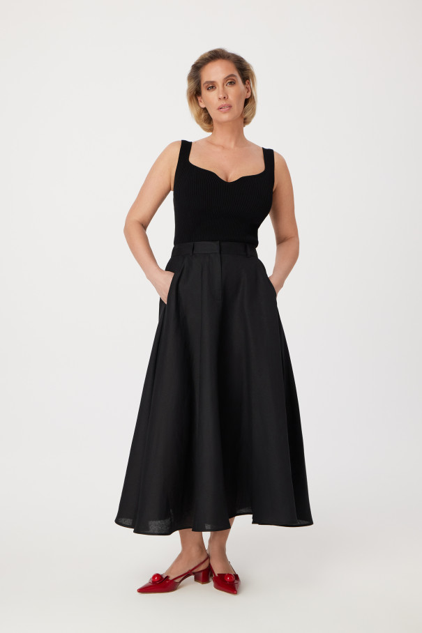 Топ трикотажный Hanna , черный, арт. FR24SS1TP100K450BL купить в интернет-магазине