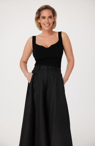 Топ трикотажный Hanna , Черный, арт. FR24SS1TP100K450BL купить в интернет-магазине