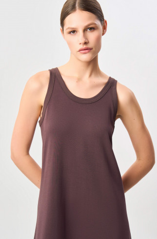 Платье трикотажное Beatrice , Коричневый, арт. FR24SS1DR130W330BR купить в интернет-магазине