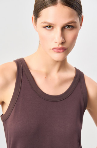 Платье трикотажное Beatrice , Коричневый, арт. FR24SS1DR130W330BR купить в интернет-магазине