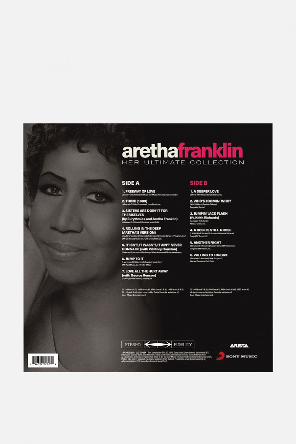 FRANKLIN, ARETHA. HER ULTIMATE COLLECTION -COLOURED-. 1LP