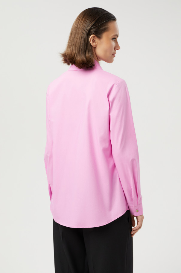 Рубашка из хлопка с длинным рукавом , розовый, арт. FR23SS1ST4W310P купить в интернет-магазине