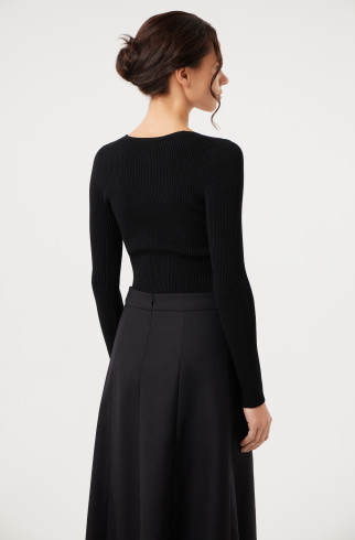 Боди Lana из трикотажа , Черный, арт. FR22FW4BDM400B купить в интернет-магазине